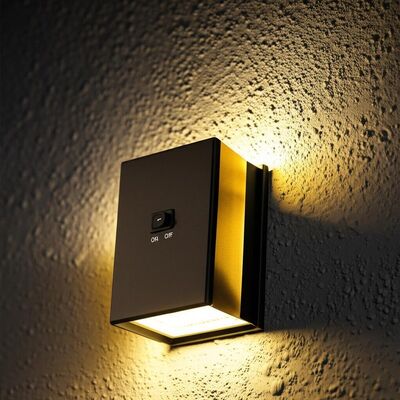 ভালো দাম Motion Sensor Solar Wall Sconces Featuring Toggle Switch ON OFF Energy Lighting Fixtures for Outdoor Wall Installation অনলাইন
