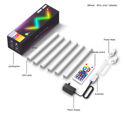 ভালো দাম 24W মাল্টি কালার LED ওয়াল লাইট ওয়াইফাই ODM 310*30*27MM স্মার্ট ওয়াল ল্যাম্প অনলাইন